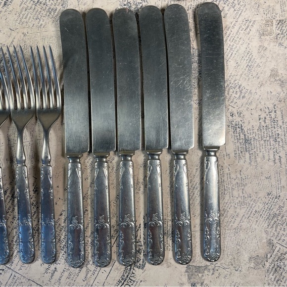 Panama Silver Vintage Lot Of 23 Pieces Flatware Spoons Forks And Knives - Picture 3 of 12